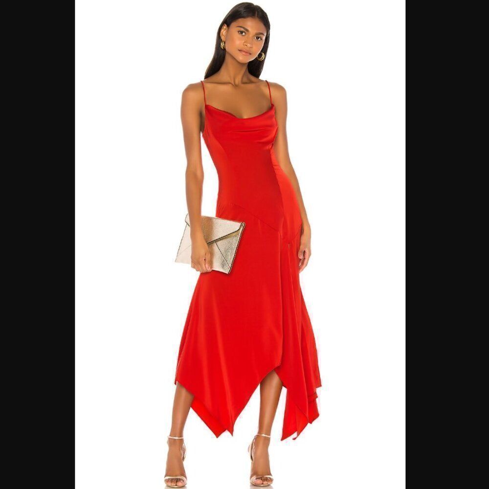 *small scrape* NWOT Revolve x NBD Teodora Gown in Red | Size S - Picture 4 of 13